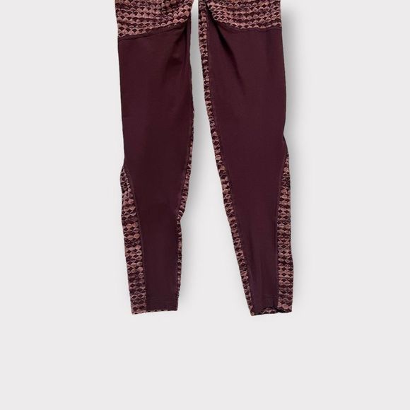 Nike Pro Hyperwarm Brushed Fleece Training Tights Small Ox Blood Womens Leggings - Picture 6 of 8